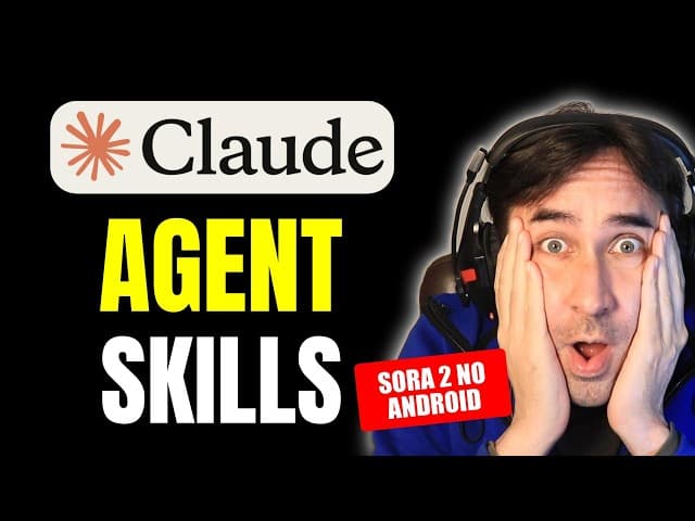 NOVO Claude Agent Skills: Como Criar Skills no Claude Explicado Passo a Passo e Sora no Android