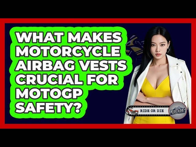 What Makes Motorcycle Airbag Vests Crucial For MotoGP Safety? - Ride or Die Motorcycles