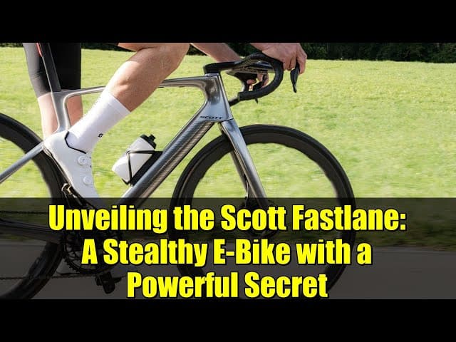 Unveiling the Scott Fastlane: A Stealthy E-Bike with a Powerful Secret