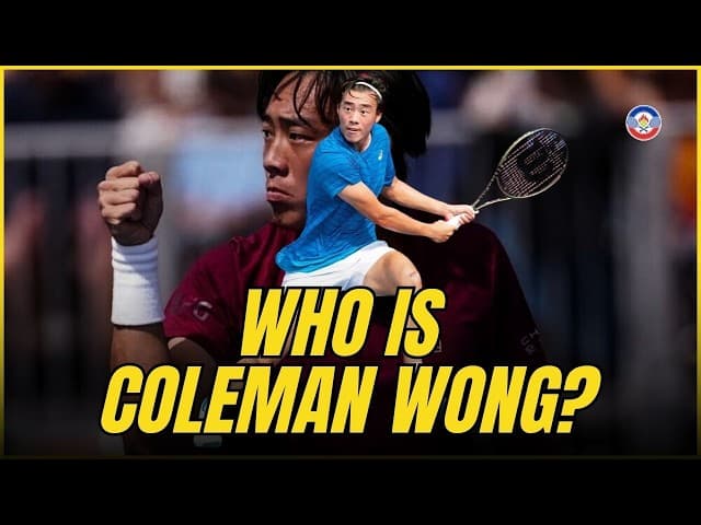 HISTORY MAKER Coleman Wong: Hong Kong’s Tennis Trailblazer 🇭🇰 | US Open 2025